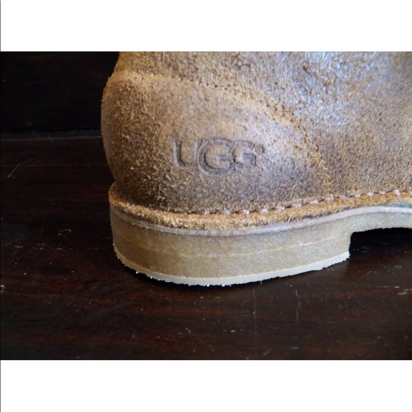 New Mens UGG Leighton Chestnut Lace Up Ankle Boots main image 6
